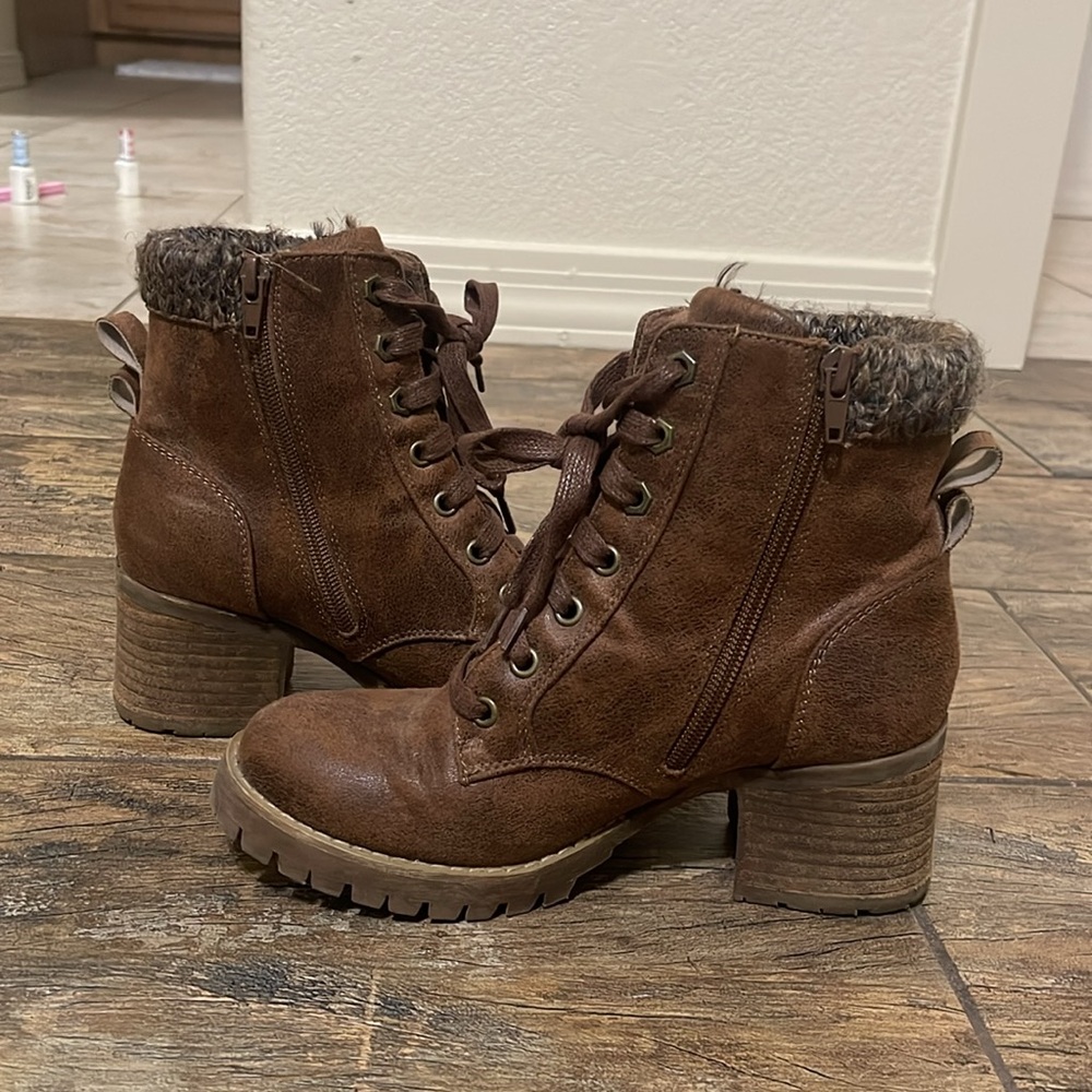 Brown booties!
